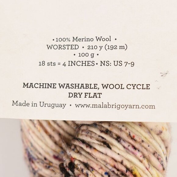 Malabrigo Yarn Worsted Merino Wool 210 yds 100g Hand-Dyed Color Aeolian Sand - Picture 3 of 3